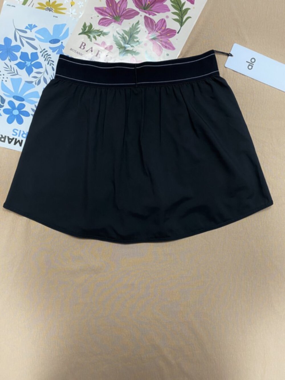 Black🥁ALO Match Point Tennis Skirt Cute & Playful/Versatile🍒Brand new - Picture 6 of 8